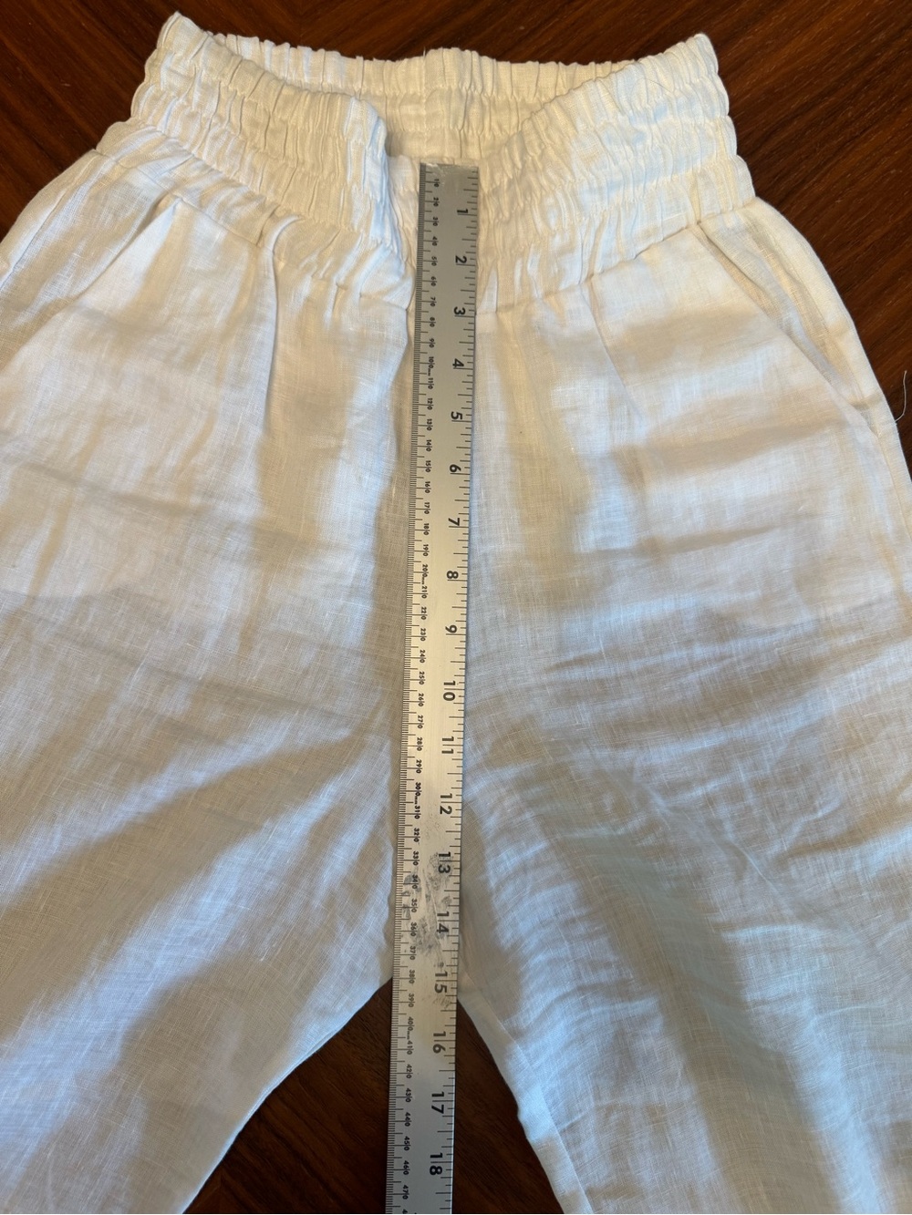 Marci Vago White Linen Resort Pants Size S - Picture 11 of 15